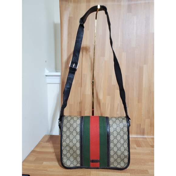 Gucci Other - Gucci Web Flap Messenger GG Bag Medium
